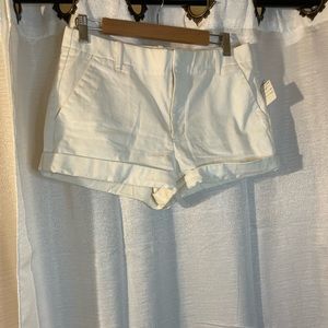Banana republic white shorts size 6